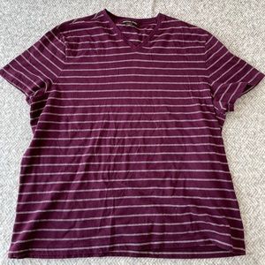 Michael Kors Striped Burgundy T-shirt - XXL